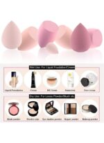 ⁦مجموعة أدوات تجميل مكونة من 6 قطع من إسفنجات دمج المكياج،⁩ - الصورة ⁦3⁩